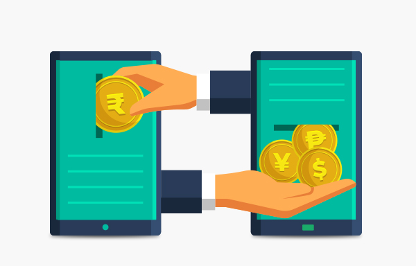 Currency transactions. Multi-currency transactions иконка.