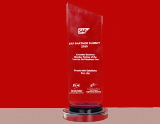Partner of the Year Award 2015 for West India Region
